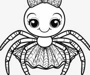 Coloriage ballerine araign&eacute;e