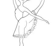 Coloriage Ballerine dansante
