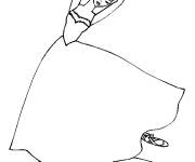 Coloriage et dessins gratuit Ballerine en forme de mains à imprimer