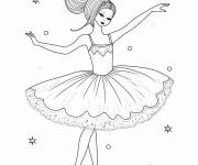 Coloriage Ballerine et &eacute;toile