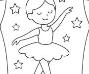 Coloriage Ballerine gs