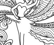 Coloriage Ballet et art