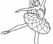 Coloriage Barbie Ballet