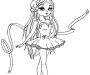 Coloriage Camilla danseuse de Ballet