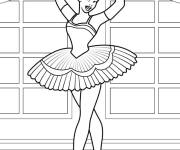 Coloriage Cendrillon en ballerine