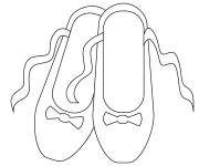 Coloriage Chaussures de ballet en ligne