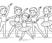 Coloriage Classe de ballet gs