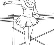 Coloriage Classe de Ballet imprimable