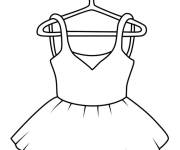 Coloriage Costume de ballerine facile
