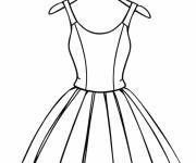 Coloriage Costume de ballet