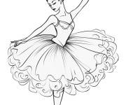 Coloriage Cours de ballet facile