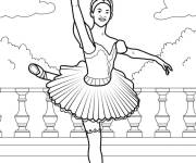 Coloriage Danse classique r&eacute;aliste
