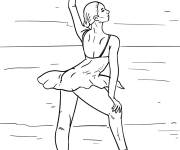 Coloriage Danseuse classique