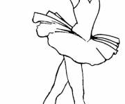 Coloriage Danseuse de Ballet