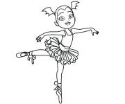 Coloriage et dessins gratuit Danseuse de Ballet de cartoon à imprimer