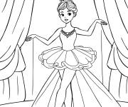 Coloriage Danseuse de ballet Tutu