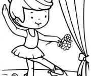 Coloriage et dessins gratuit Fille au ballet ps à imprimer