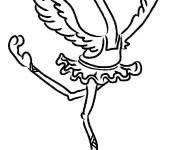 Coloriage Flamingo au ballet