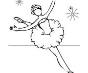 Coloriage Forme de ballet difficile