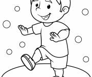 Coloriage Garcon danseur amateur