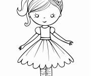 Coloriage Image de danseuse de ballet gs