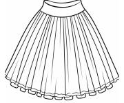 Coloriage Jupe de ballet
