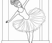 Coloriage L'exercise de ballet