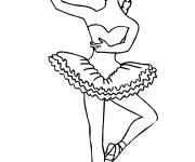 Coloriage Le show de ballet &agrave; colori