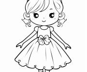 Coloriage Page de petite ballerine