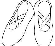Coloriage Petites chaussures de danse
