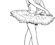 Coloriage Photo de danseuse de ballet professionnelle