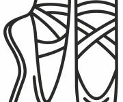 Coloriage Position de pied de ballet