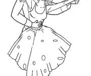 Coloriage Prince et princesse au ballet