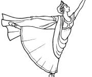 Coloriage Princesse de ballet