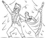 Coloriage Scene ballet Casse-noisette