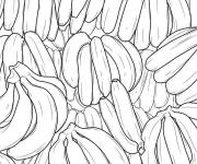 Coloriage Beaucoup de bananes