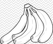 Coloriage Des bananes fraîches