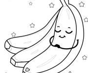 Coloriage Une banane en dormant
