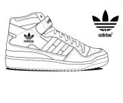 Coloriage et dessins gratuit Basket Adidas à imprimer