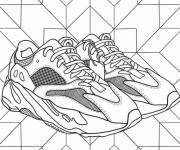 Coloriage Basket Adidas Yeezy x
