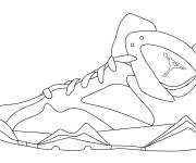 Coloriage Basket Air Jordan professionnel
