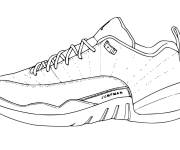 Coloriage et dessins gratuit Basket Air Jordan sur ordinateur à imprimer