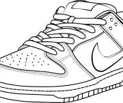 Coloriage Basket chaussure