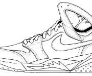 Coloriage Basket Jordan