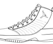 Coloriage Basket Jordan en ligne