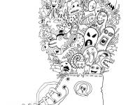 Coloriage et dessins gratuit Basket magique pour les petits à imprimer