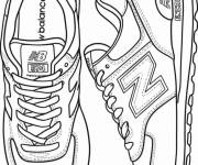 Coloriage Basket New Balance de course