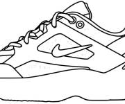 Coloriage Basket Nike &agrave; la mode