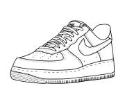 Coloriage Basket Nike &agrave; t&eacute;l&eacute;charger