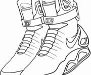 Coloriage Basket Nike Air Mag de future
